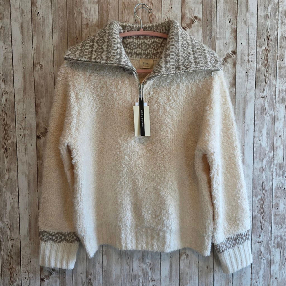 Women's Elie Tahari Cream Wool Blend Sweater Size S - Picture 1 of 8